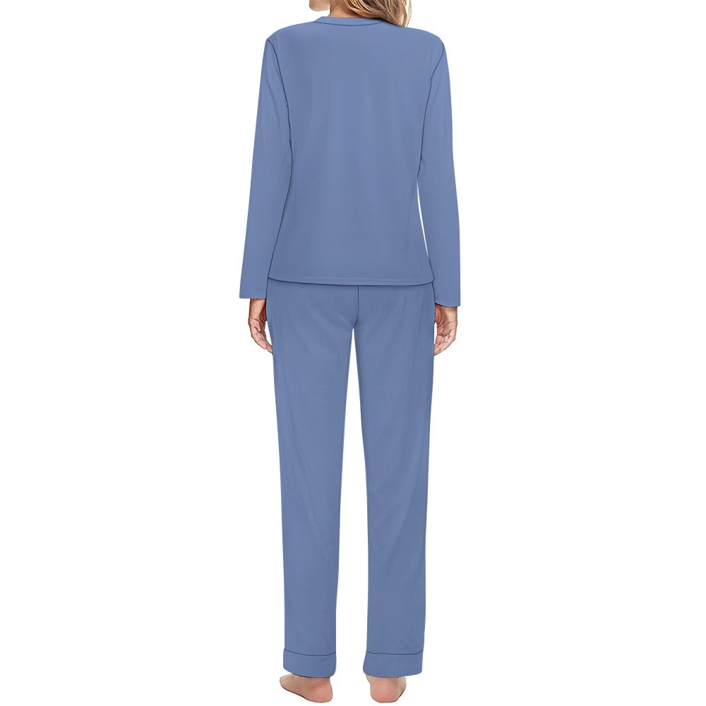 Women's It's Time to Paws Print Two Piece Pyjama Loungewear Set