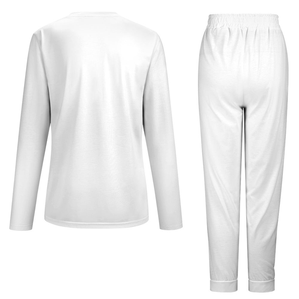 Women's It's Time to Paws Print Two Piece Pyjama Loungewear Set