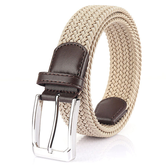 Unisex Canvas Woven Buckle Belt