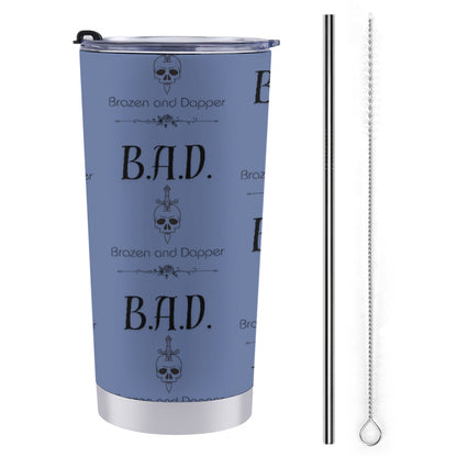 Brazen And Dapper Print Stainless Steel Travel Mug 20 Oz