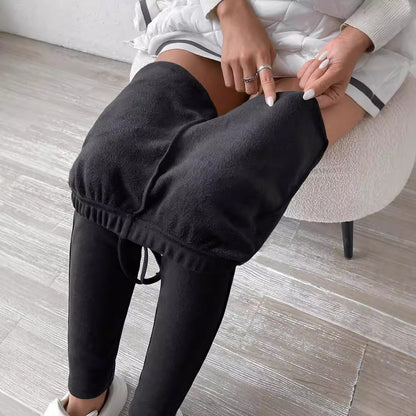 Women's Drawstring Fleece Leggings