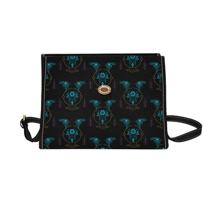 Women's Tribal Eyes Print Handbag with Shoulder Strap