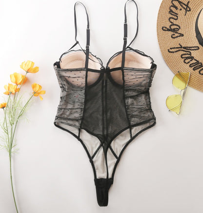 Women's Lingerie Sheer Mesh Bodysuit