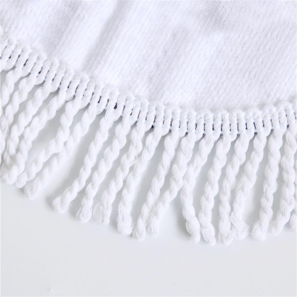 Dreamcatcher Feathers Round Tassel Edge Fleece Blanket Microfibre Towel Beach Tapestry 150cm