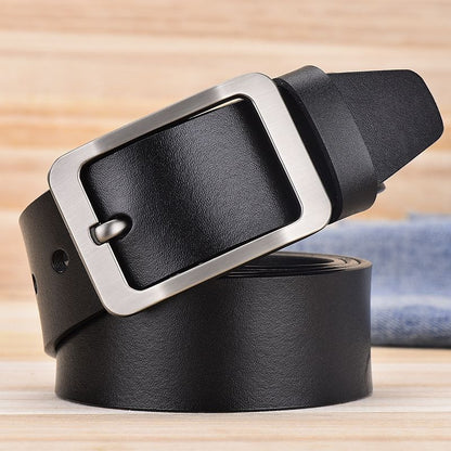 Men's Leather Belt Pin Buckle Simple Basic Casual Fashion Accessories