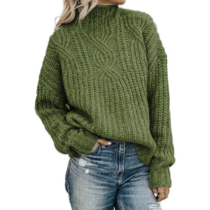 Women's Mohair Knitted High Neck Jumper