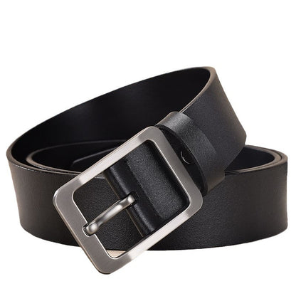 Men's Leather Belt Pin Buckle Simple Basic Casual Fashion Accessories