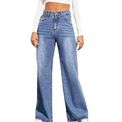 Women's Denim Jeans Wide Leg Flare Trousers