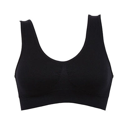 Women's Sport Fitness Yoga Running Padded Wireless Crop Tops Bra