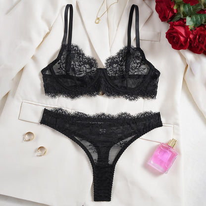 Lace Bra and Pants Lingerie Set
