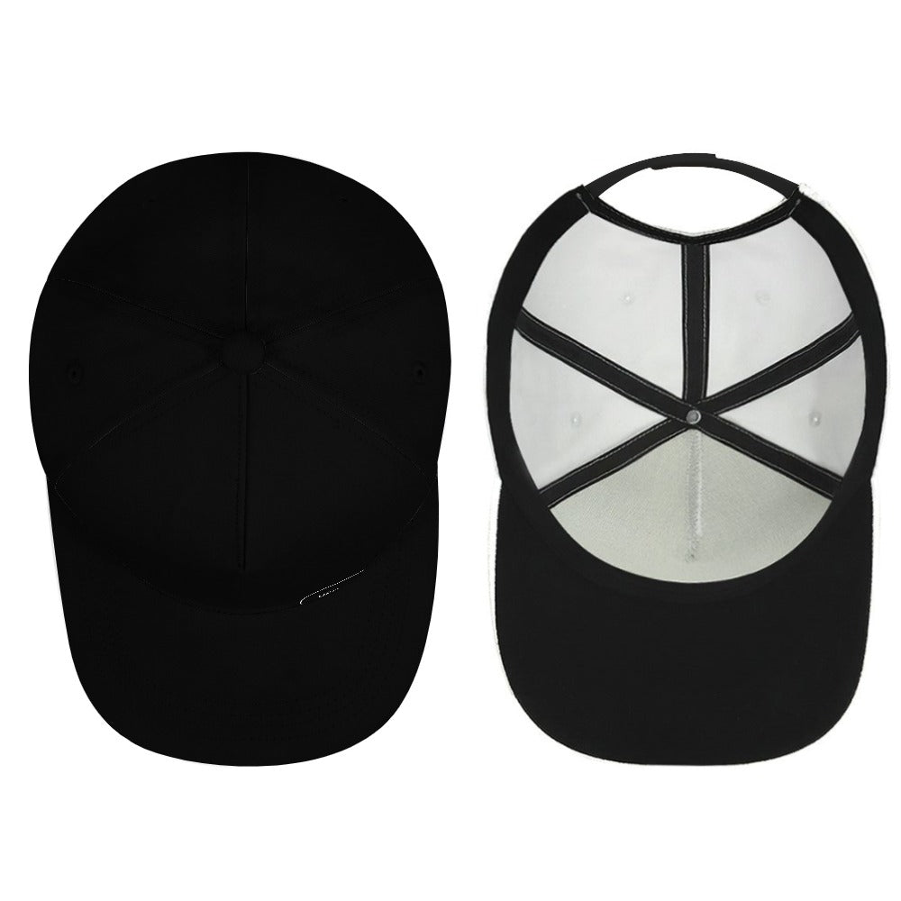 Unisex UFO UAP Baseball Cap Adjustable Sun Hat - Black