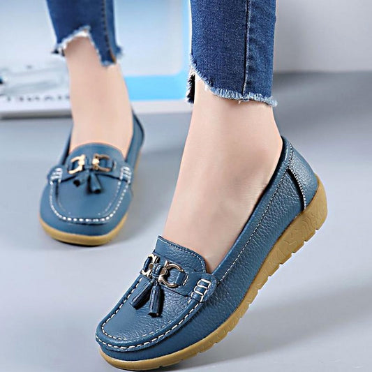 Women's Moccasins Loafers Flat Shoes Soft Slip On Footwear