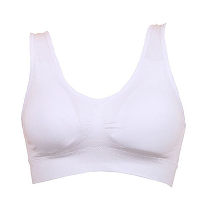 Women's Sport Fitness Yoga Running Padded Wireless Crop Tops Bra