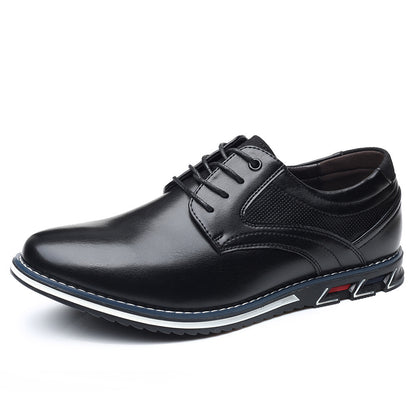 Men's Faux Leather Formal Shoes Lace Up Detailed Sole Design