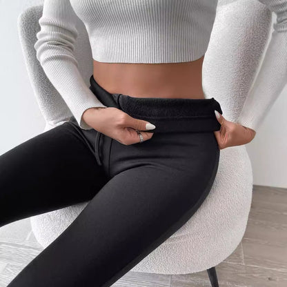 Women's Drawstring Fleece Leggings