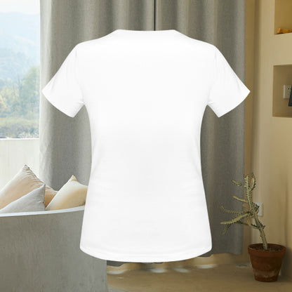 Women's Happy Days Letter Print Cotton  Short-sleeve Round Neck Classic Comfortable Fashion Tee Top T-shirt