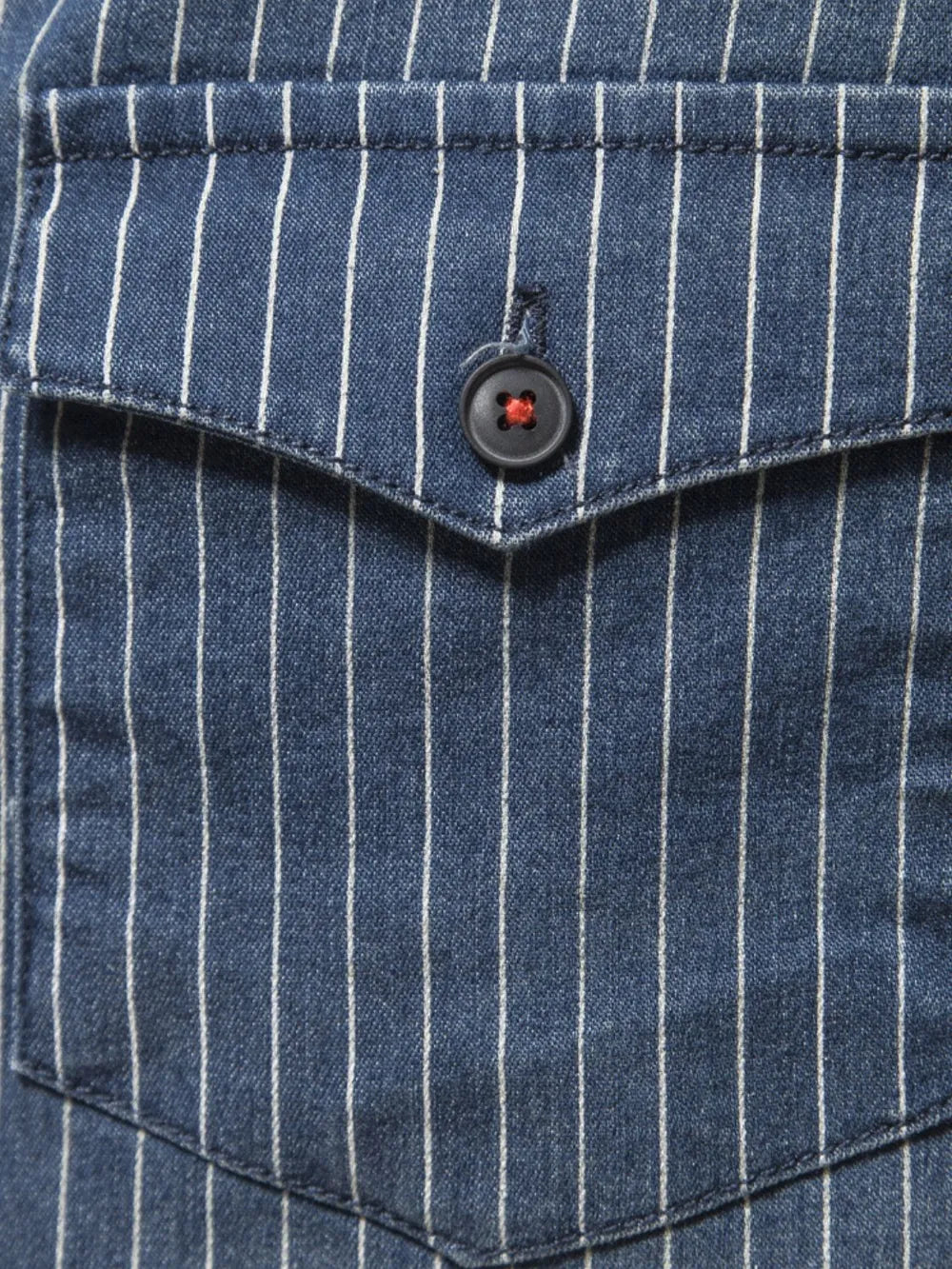Men's Pinstripe Denim Shirt
