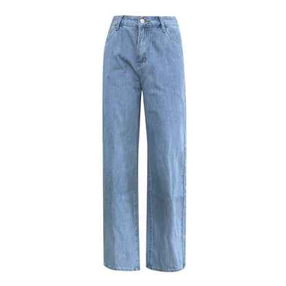 Women's Fashion Denim Jeans Wide Leg Trousers