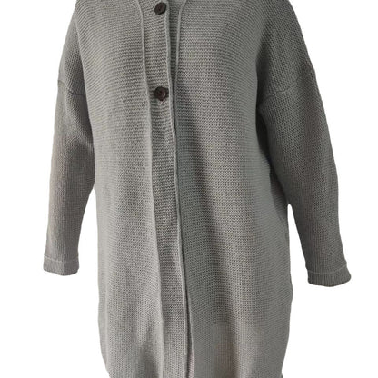 Women's Knitted Hooded Oversized Cardigan