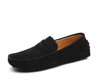 Men's Moccasins Loafers High Quality Genuine Leather Shoes Flat Lightweight Footwear