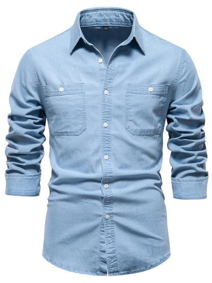 Men's Slim Fit Denim Shirt