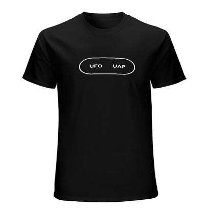 Men's UFO UAP Letter Print Cotton T-shirt