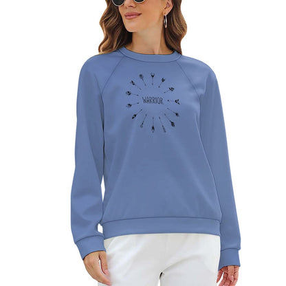 Women's Warrior Arrows Letter Print Sweatshirt Pullover