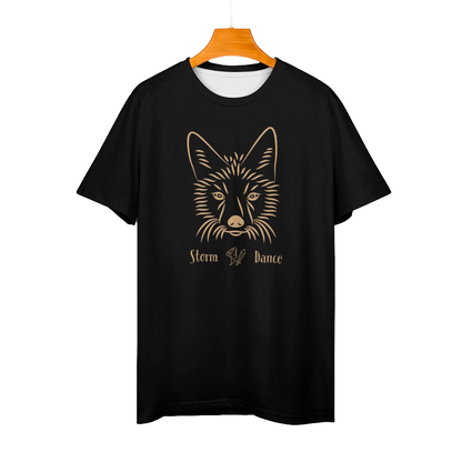 TABOO TIDE Women's Coyote Storm Dance Print Cotton T-shirt