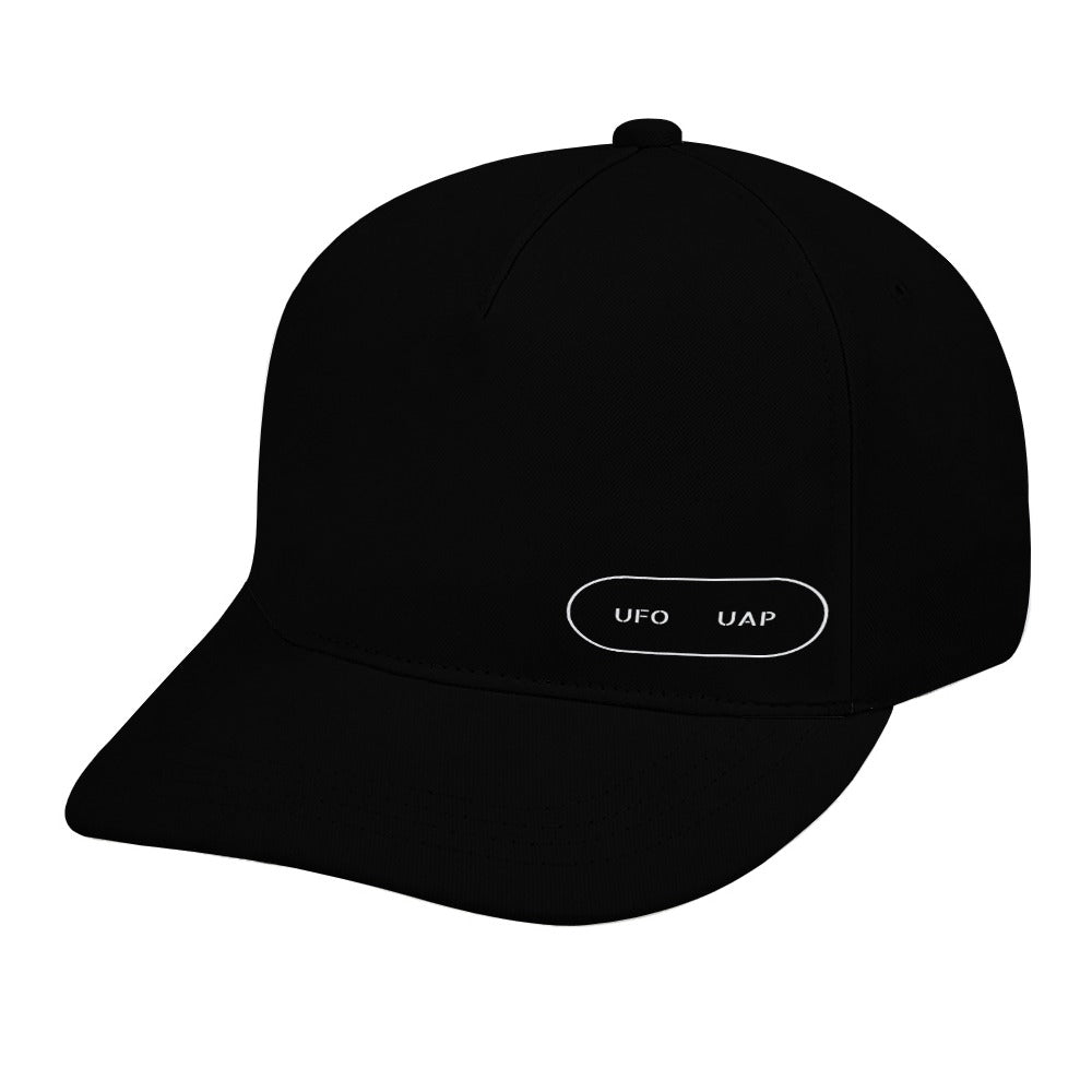 Unisex UFO UAP Baseball Cap Adjustable Sun Hat - Black