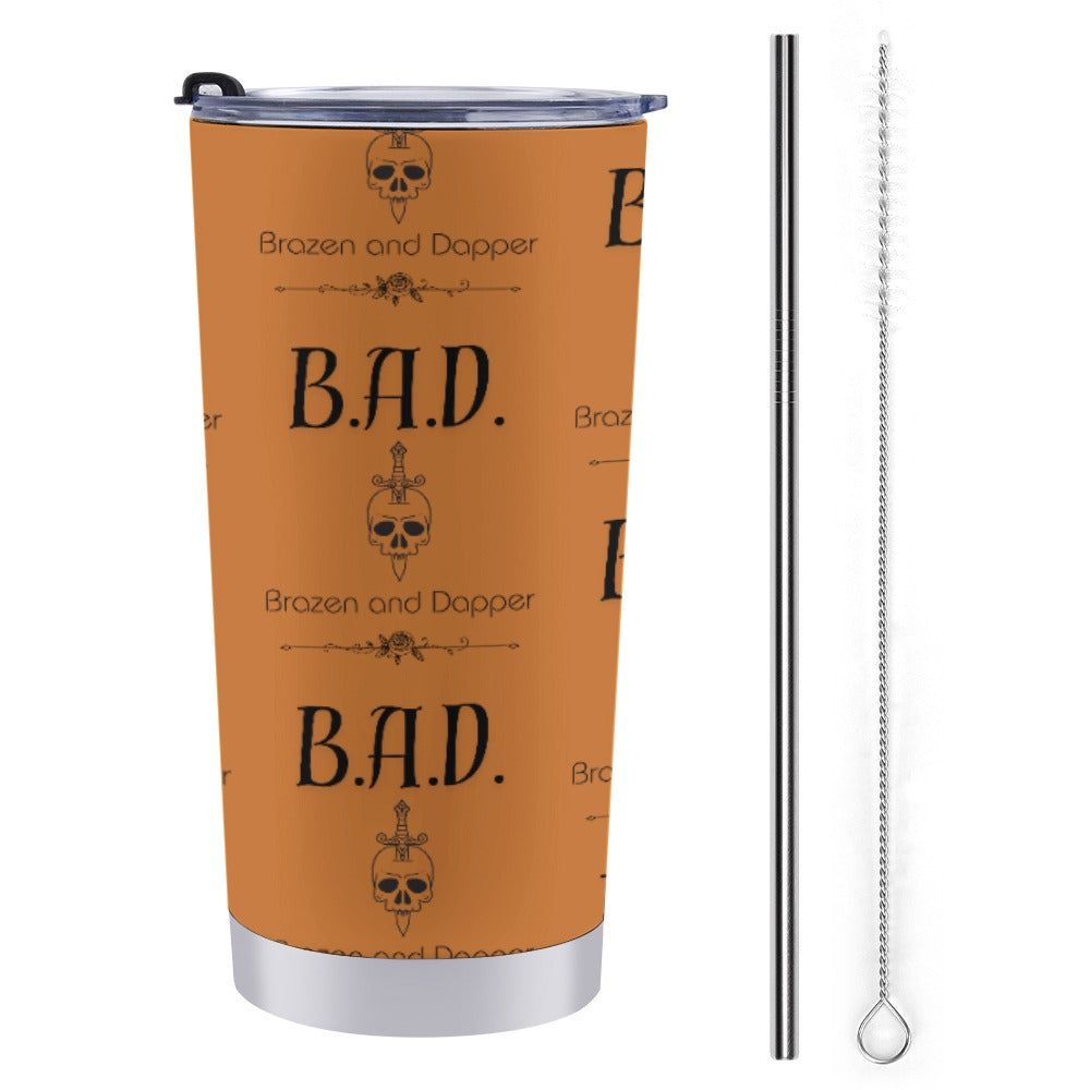 Brazen And Dapper Print Stainless Steel Travel Mug 20 Oz